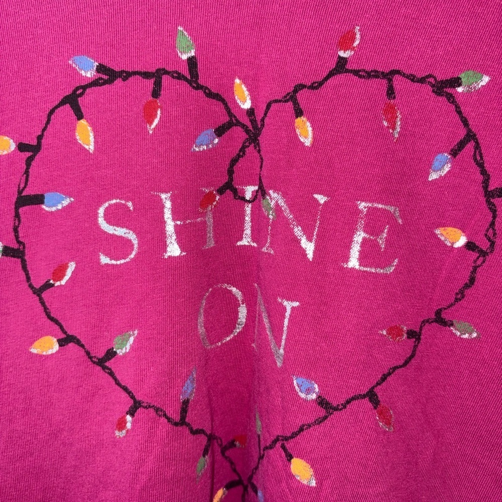 Life Is Good Shine On Long Sleeve V-Neck Graphic Tee Women’s XL - Picture 3 of 5